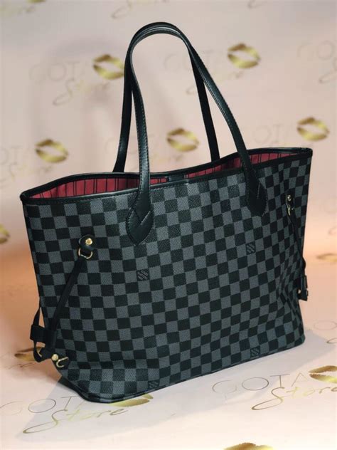 louis vuitton bag black checkered|louis vuitton satchel bag black.